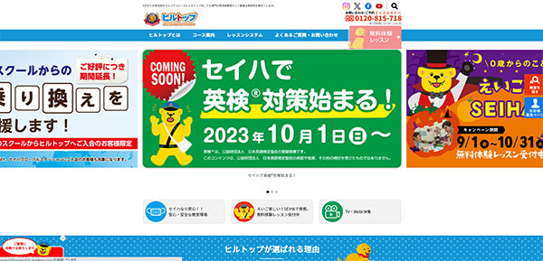 ヒルトップのHPキャプチャー